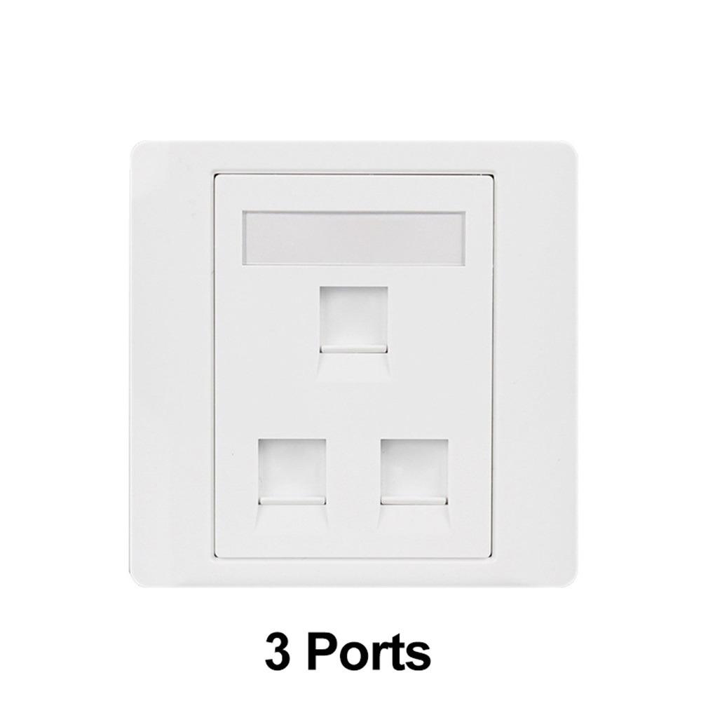 1Pcs CAT5E CAT6 CAT6A CAT7 CAT8 RJ45 Socket Outlet  Home Office Network