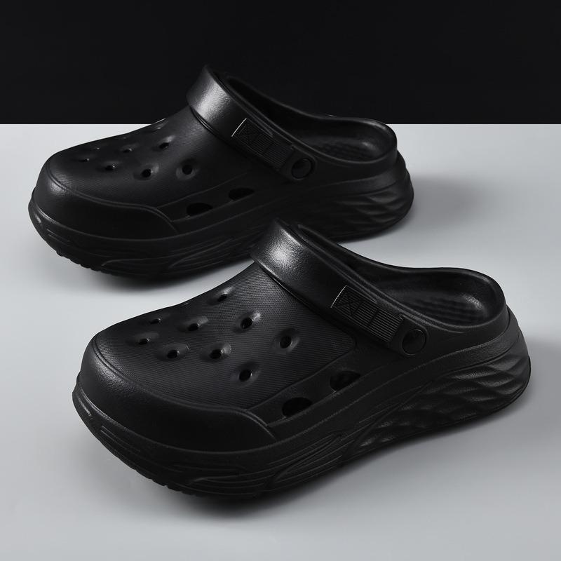 Summer hole shoes men's non-slip beach outdoor thick-soled bag head fashion versatile manufacturer