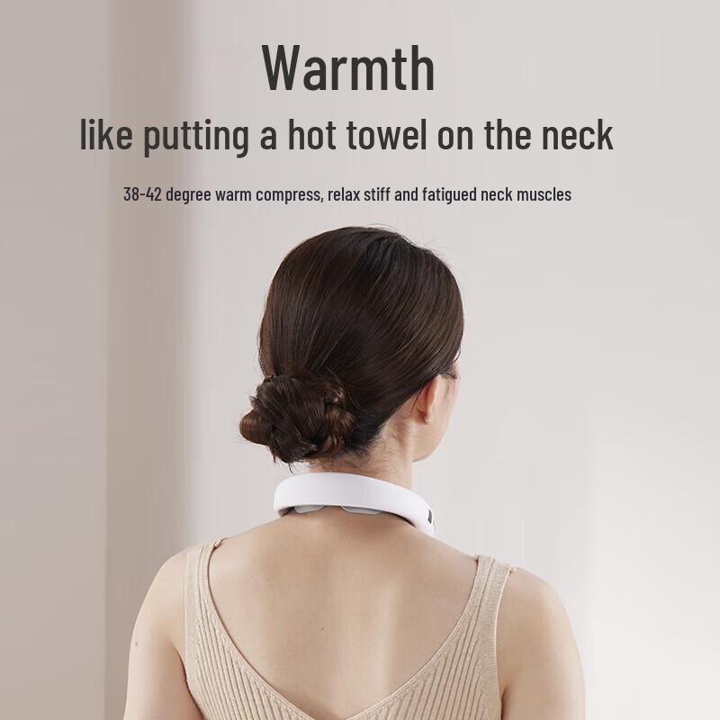 Smart Neck Massager with Low-Frequency Pulse and Heat CN plug (adapter included)