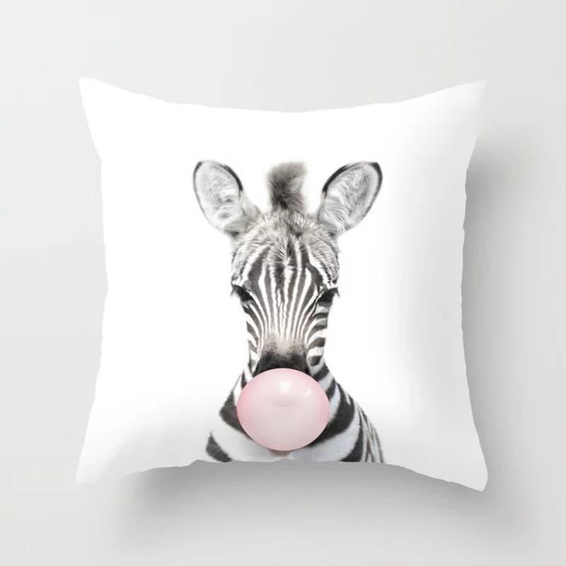Decorative Pillowcases Cute Animals Home Decor Car Cushion Covers Sofa