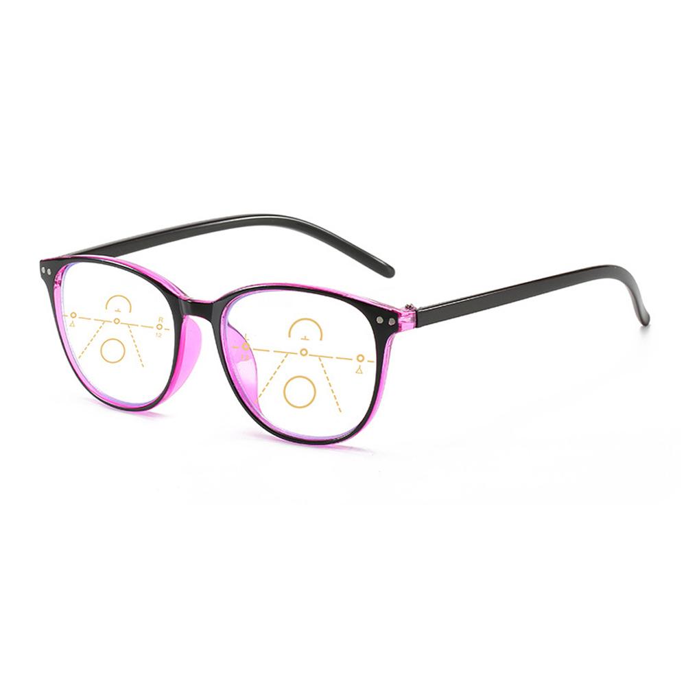 1PC Progressive Reading Glasses Men Women Multifocal Bifocal  Anti Blue Light Magnifying Presbyopic EyeGlasses +1.0~+4.0