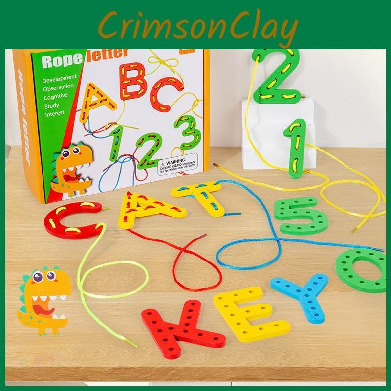 Kids Bead Wooden Stringing Puzzle For Early Learning And Coordination Handeye