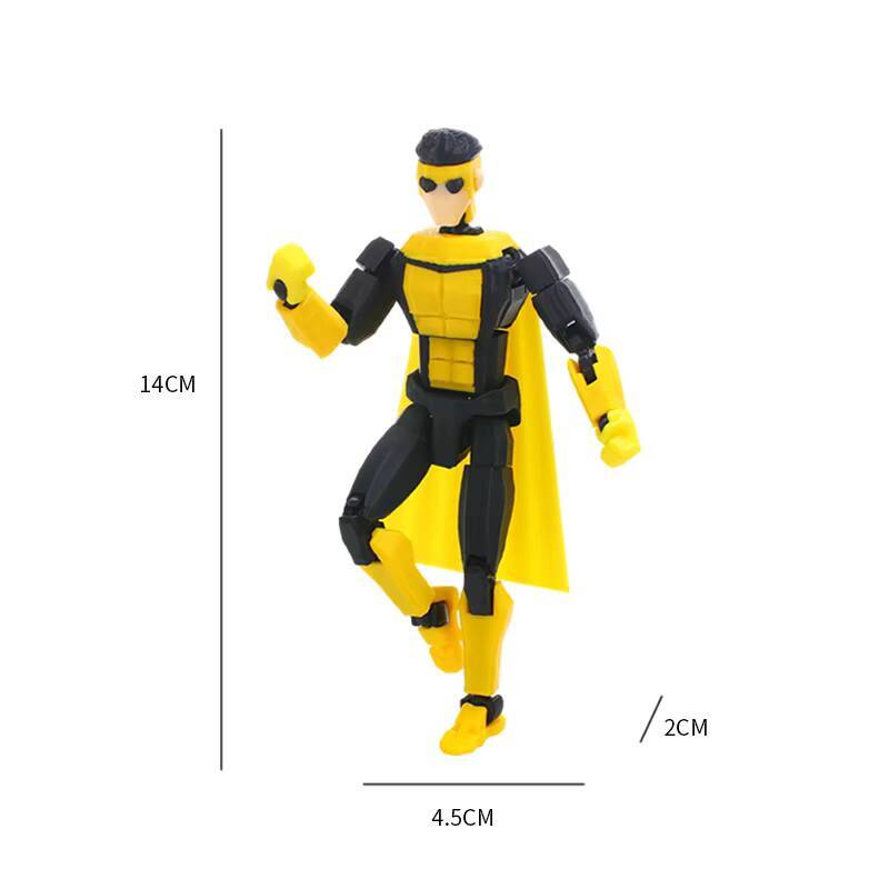 3D Printed Blue-Masked Invincible T13 Dummy13 Multi-Jointed Movable 3D Printed Shapeshift Toys Action Figure Custom Toy