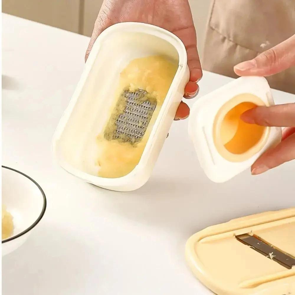 Manual Garlic Grinder 2 In 1 Garlic Smasher Household Garlic Planer  Baby Complementary Food