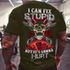 Fashion Horror Skull 3d Print Men's T-shirt Summer Classic Casual O Neck Short Sleeve Loose Oversized Tops Tee Shirt Men Clothes