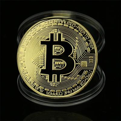 Kolekcia umenia BITCoin Fyzické bitcoiny pozlátené bitcoiny BTC bitcoin s puzdrom Darček Fyzický kov Starožitná imitácia strieborných mincí