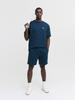 SERGIO TACCHINI M Monogram Jacquard Two-Tone Round Neck Short Sleeve T-Shirt