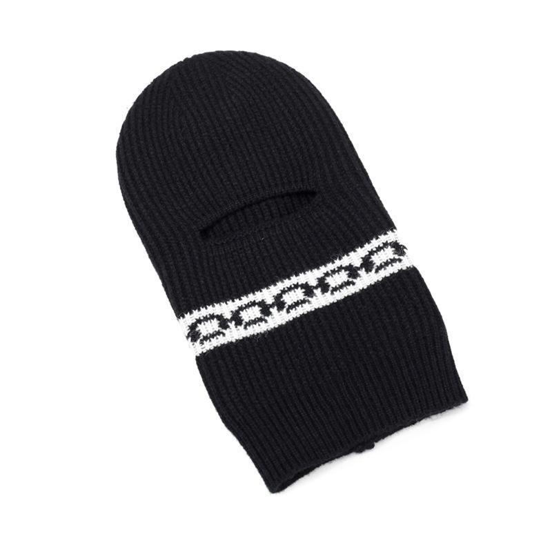 Winter Strickmütze Herrenmütze Outdoor Warm Winddicht Reiten Wollmütze Maske Schal Alles-in-Eins Mütze