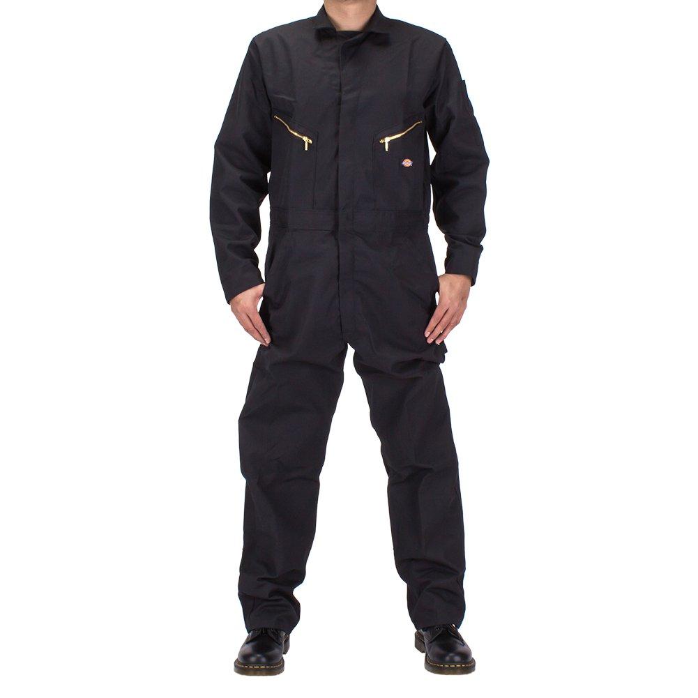 Dickies Deluxe Blended Coverall 48799, Men's Long Sleeve Workwear, Black (BK), Parallel Import