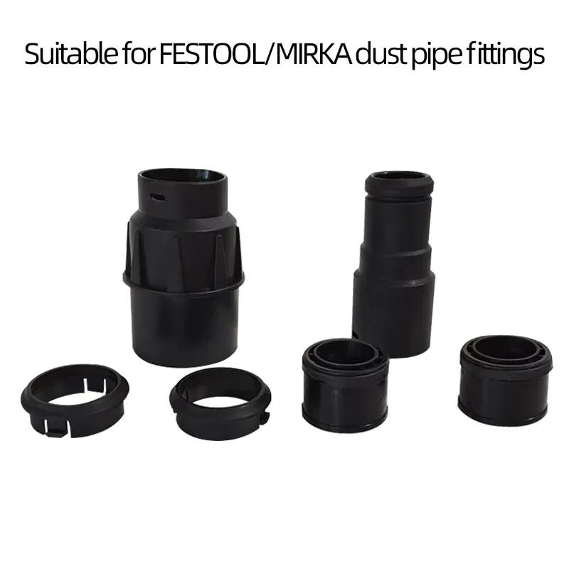 6-Piece/Set Fittings Kit for Festool Mirka Dust Bucket Sandpaper Machine - Dust Hose Link Connector Pipe Set
