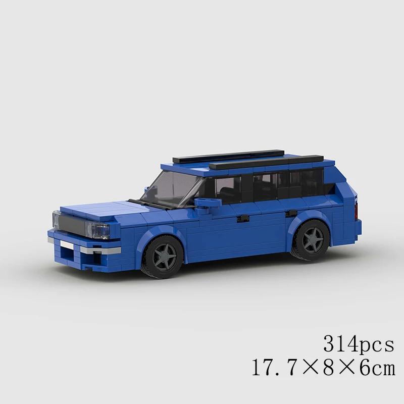 MOC Pickup Car Model Building Blocks GT RS6 Super Race Speed Racing Sports Police Vehicle Technical Racing Brick Christmas Gif