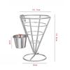 'Four Stainless Steel Fry Racks With Sauce Cups, Perfect For Kitchens, Restaurant Buffets, Picnic Parties, And Family Gatherings