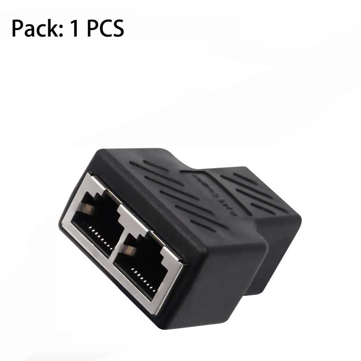 

Адаптер розгалужувача RJ45, мережевий роз’єм Aoiutrn USB 1 до 2, роз’єм подвійної локальної мережі Ethernet, роз’єм 8P8C, розширювальний кабель для Cat5,5e, Cat6,7