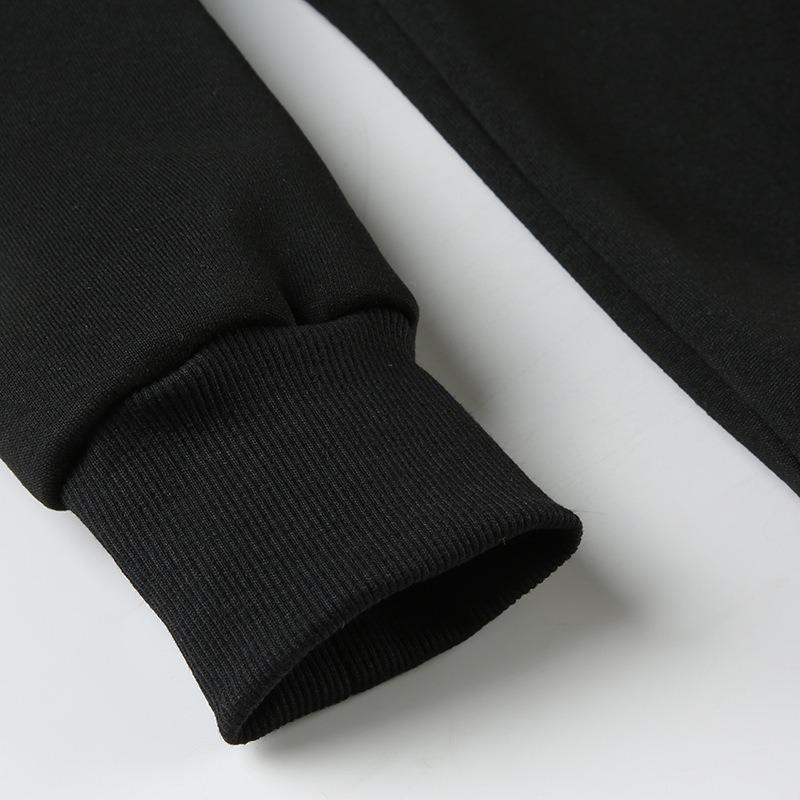 Damen Retro Loose Solid Color Gepolsterte Warme Doppelkopf-Strickjacke mit Reißverschluss Herbst und Winter Kapuzenpelz-Spleißjacke