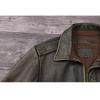 Chinese Size Classic Military A2 Air Force Leather Flight Jackets Vintage Stonewashed Cow Leather Jacket Men Soft Cowhide Mens Coat