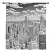 Grey New York City Sheer Voile Curtains Window Treatment for Kitchen Living Room Bedroom Decoration Modern Tulle Curtains