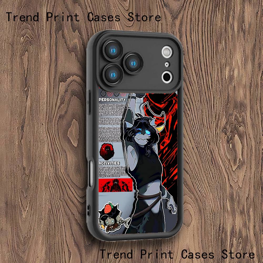 P-Pressure Sebastian Solace Phone Case For iPhone 17,16,15,14,13,12,11,Pro,Max,Plus,X,XS,SE4,E,Mini Black Thickened border Case