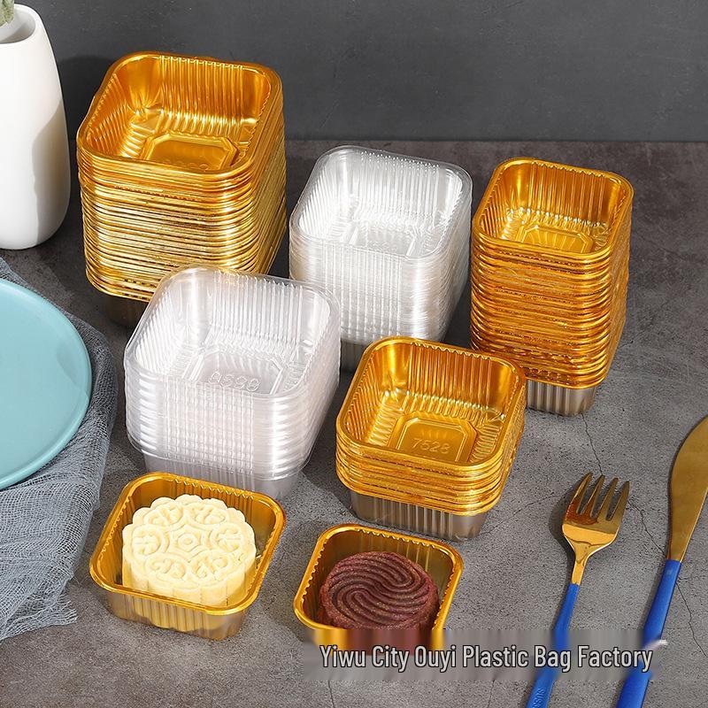 Thickened Gold Mooncake Tray: Mid-Autumn Festival Mooncake Base & Inner Packaging for Snow Skin & Egg Yolk Mooncakes