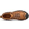Men's Cowhide Boots Outdoor Non-slip Sports Ankle Boots Thickened Mountaineering Low-top Shoes Short Boots