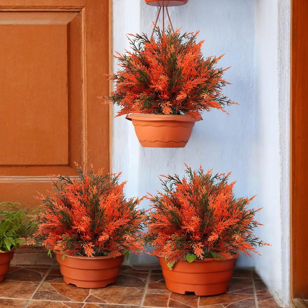 Faux Cedar Tree Realistic Trees For Home Porch Decor Easy Maintenance 24-inch Tall Artificial Plants For Yard Lawn Porch