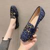 2025 Spring Autumn Shoes Women Flats Soft Fashion Brand Ladies Single Shoes Beige Black Blue Big Size 42