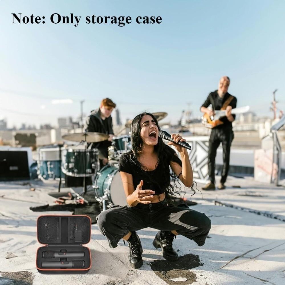 Shockproof Microphone Carrying Case Drop Proof Mic Travel Bag Microphone Storage Bag  Camping