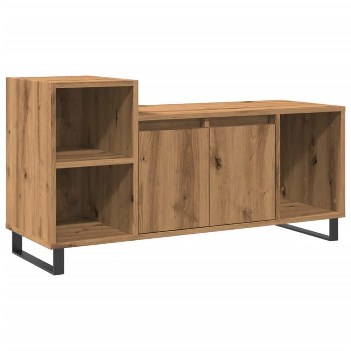 VidaXL Meuble TV chêne artisanal 100x35x55 cm bois d'ingénierie 857457