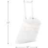 Smart Design Clothespin Bag Holder w/Hanging Hook - Non-Woven Material - for Outdoor Clothesline Cord, Clothes, Arts, Crafts - Home Organization (13