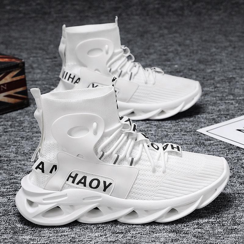 Shoes Men's Autumn New Men's Shoes Youth Trend High Top Shoes Blade Sneakers Versatile Running Trend Shoes