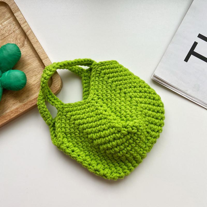 Cute And Fashionable Plush Children s Purse Chic Single Shoulder Bag For Kids Green