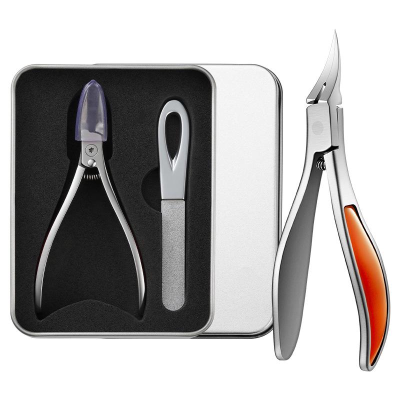 Eagle Beak Stainless Steel Cuticle Nipper and Toenail Clipper - Super Sharp Beveled Edge