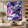 Decorative Tapestry,Sasuke Uchiha Printed Wall Art, Lightweight Wall Hanging For Bedroom Background