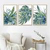 Tropische Palmblatt Blätter Poster Aquarell Botanisch Farn Monstera Druck Leinwand Malerei Wandkunst Bild für Zimmer Heimdekor
