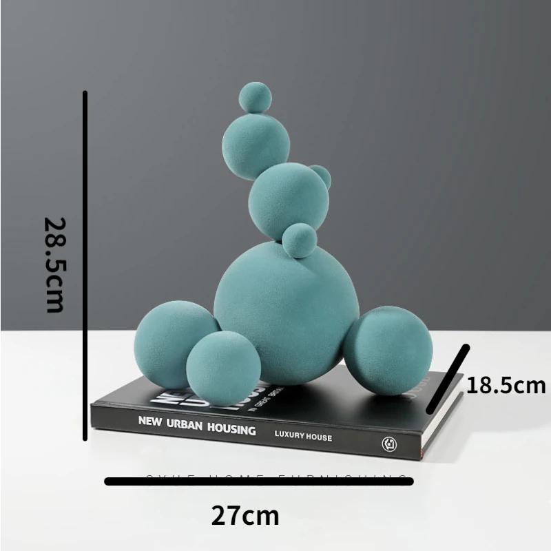 

Nordic Modern Flocking Molecular Ball Скульптура Абстрактное искусство Гостиная Телевизор Винный шкаф Офис Рабочий стол Домашнее украшение Подарки