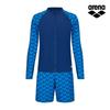 Alena Nobly Leisure Zip-Up Rash Guard Set A4Bm1Pc11Nvy
