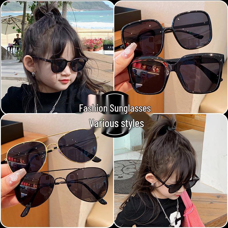Trendy Polarized Aviator Sunglasses for Boys & Girls - UV Protection