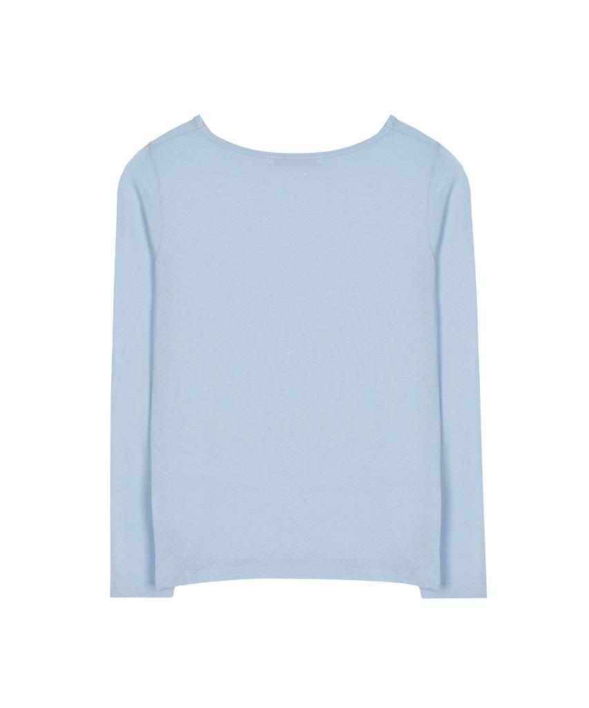 Nigaennikol Lettering Graphic Top_Sky Blue