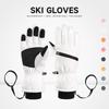 Winter Ski Gloves for Men and Women, Water-proof, Windproof and Warm, Thickened Non-slip Touch Screen Riding Gloves