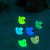 50/100PCS Cute Mini Resin Ducks Ornament Tiny Duck Micro Landscape Dollhouse Decoration Outdoor Glowing Mini Statue Ornament