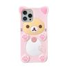 Coque anti-chute Cartoon Ours Fleur de Prunier pour iPhone 17/16/15 Pro Max et iPhone 14/13.