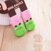 Four Seasons Non-Slip Pet Socks with Big-Eyed Cartoon Design