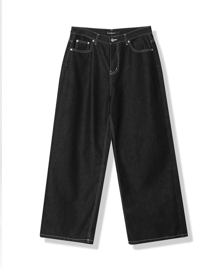 AVANDRESS This Is Nonfade Wide Pants Stitch Black