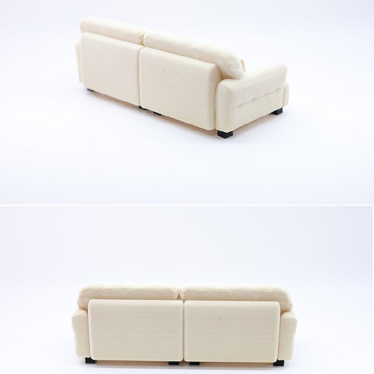 Detaillierte kleine Sofa-Modellfigur mit Kissen für Bastelbegeisterte und Szenendisplay-Dekorationen Maßstab 1/20 1/25 1/30