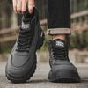 Fashion Men Boots Winter High Top Work Boots Breathable Comfortale Men Ankle Boots No-slip Mens Casual Shoes Walking Sneakers