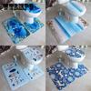 3 Pcs 30 Styles Bath Mat Set Bathroom Carpet Rug Toilet Mat Anti Slip Absorbent Marble Decoration Door Foot Pad Memory Foam New