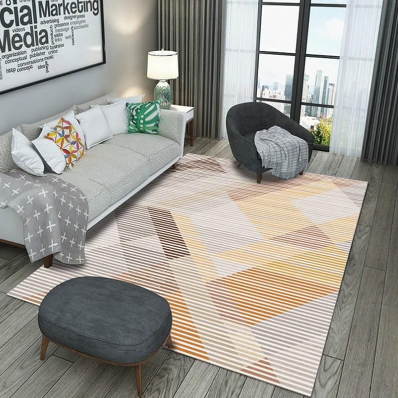 Modern Minimalist Geometric Triangle Area Rug Living Room Bedroom Office Non-Slip Floor Mat Washable