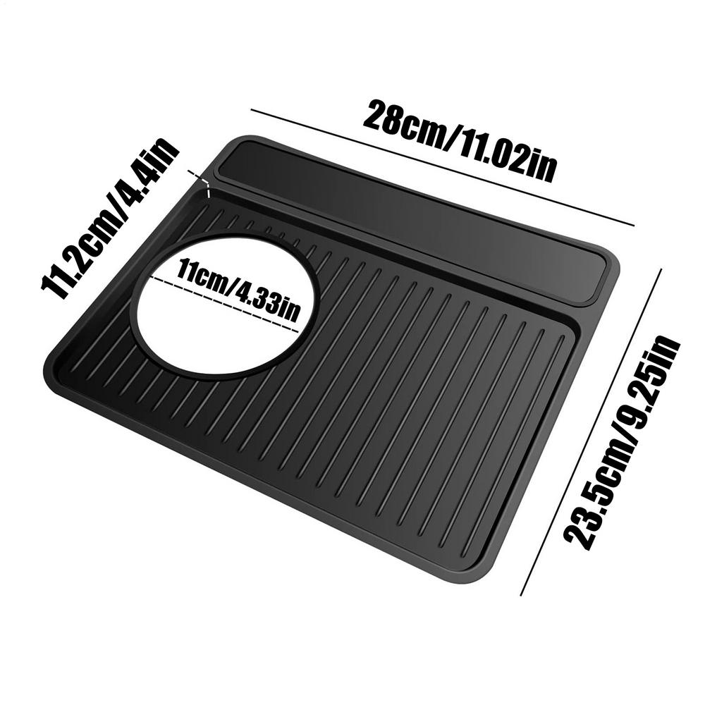 Coffee Tamper Mat Silicone Anti-Slip Coffee Tamper Mat Food Grade Kitchen Gadgets For Morning Countertop Bar Office Shop Home