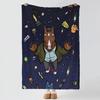 cartoon B-BoJack Horseman-n Throw Thick Comfort Flannel Quilt, Multi-scene Use Indoor Outdoor Daily Nap