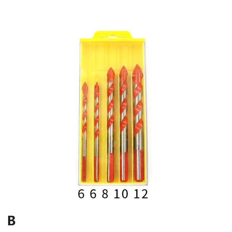 

Многофункциональный набор сверл для керамических стен, инструмент для открывания отверстий под стеклянный мрамор, сверло из сплава 5pcs-6-12mm