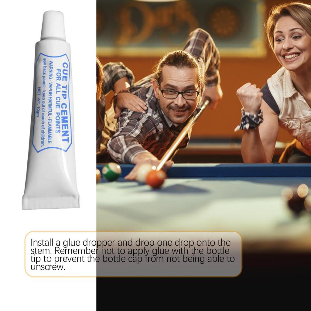 10g Pool Cue Tips Glue Billiard Cue Accessories Billiard Cue Accessories Performance Stick Tips Repair Quick-Drying